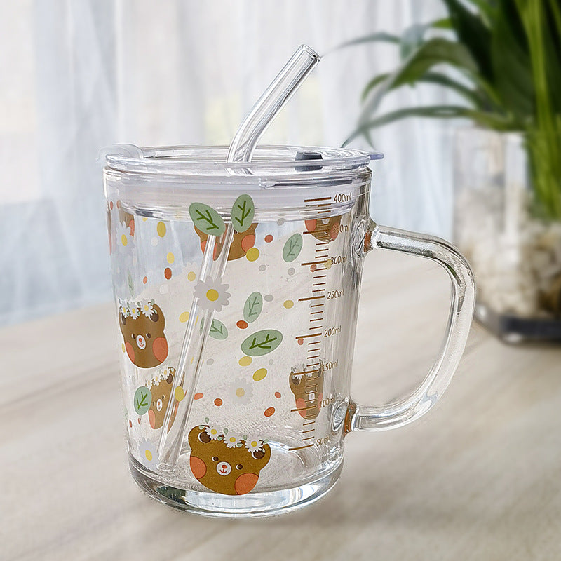 High Borosilicate Glass Cup – Heat Resistant Transparent Drinking Glass – Minimalist Coffee &amp; Tea Mug for Hot and Cold Beverages (350ml/450ml)